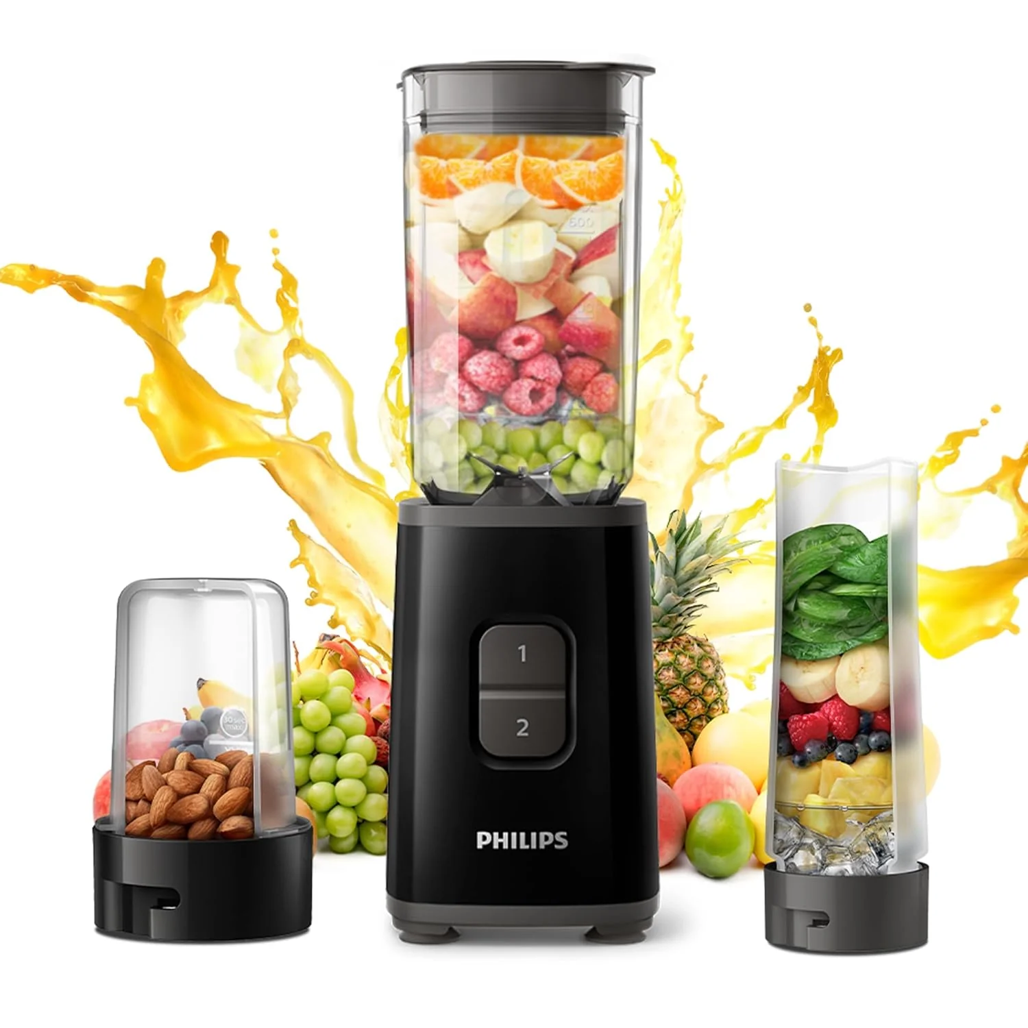 Philips electric nutri-blend mixer with 3-Jar Capacity - HR2603/90