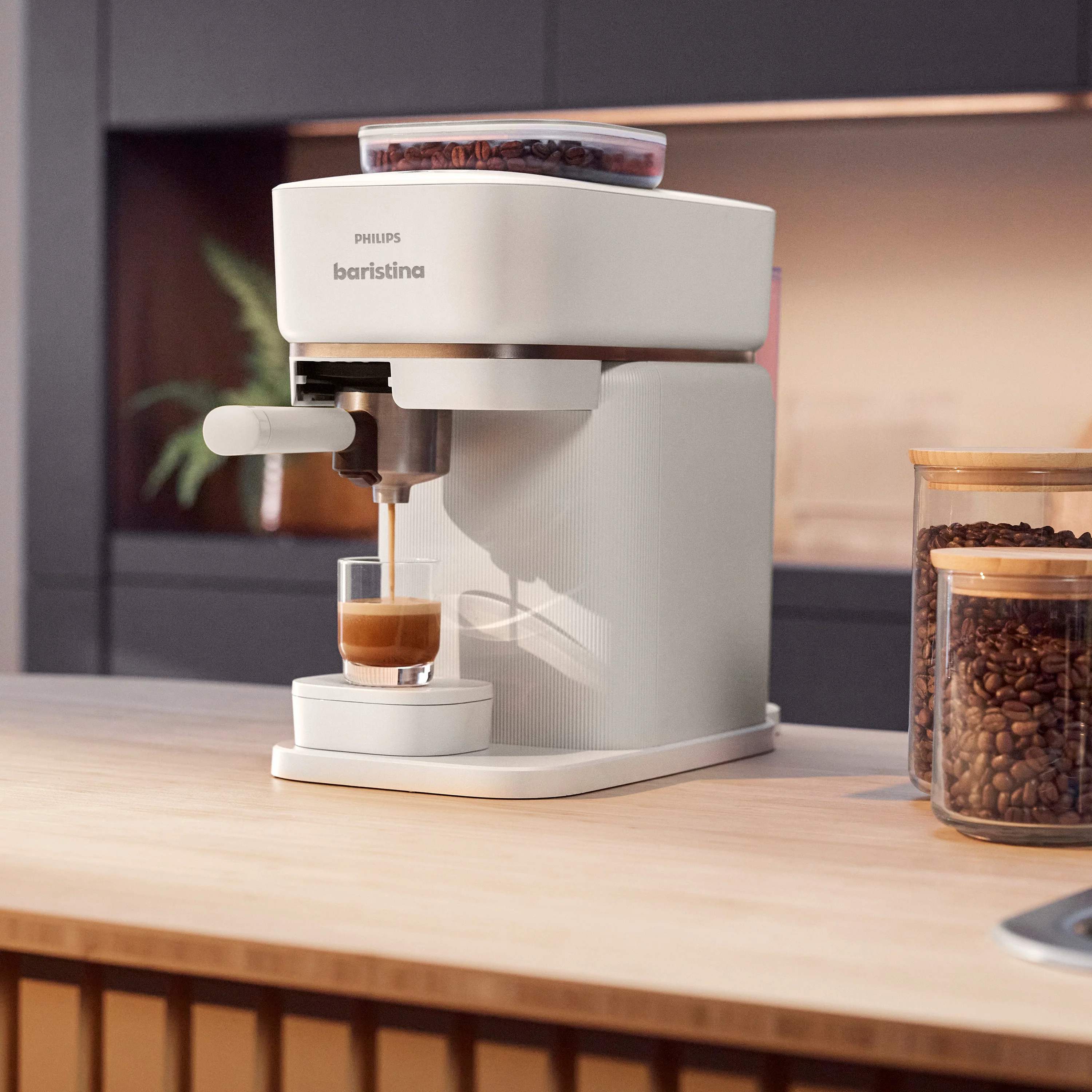 Philips Baristina Espresso machine Milky White (BAR300/00)