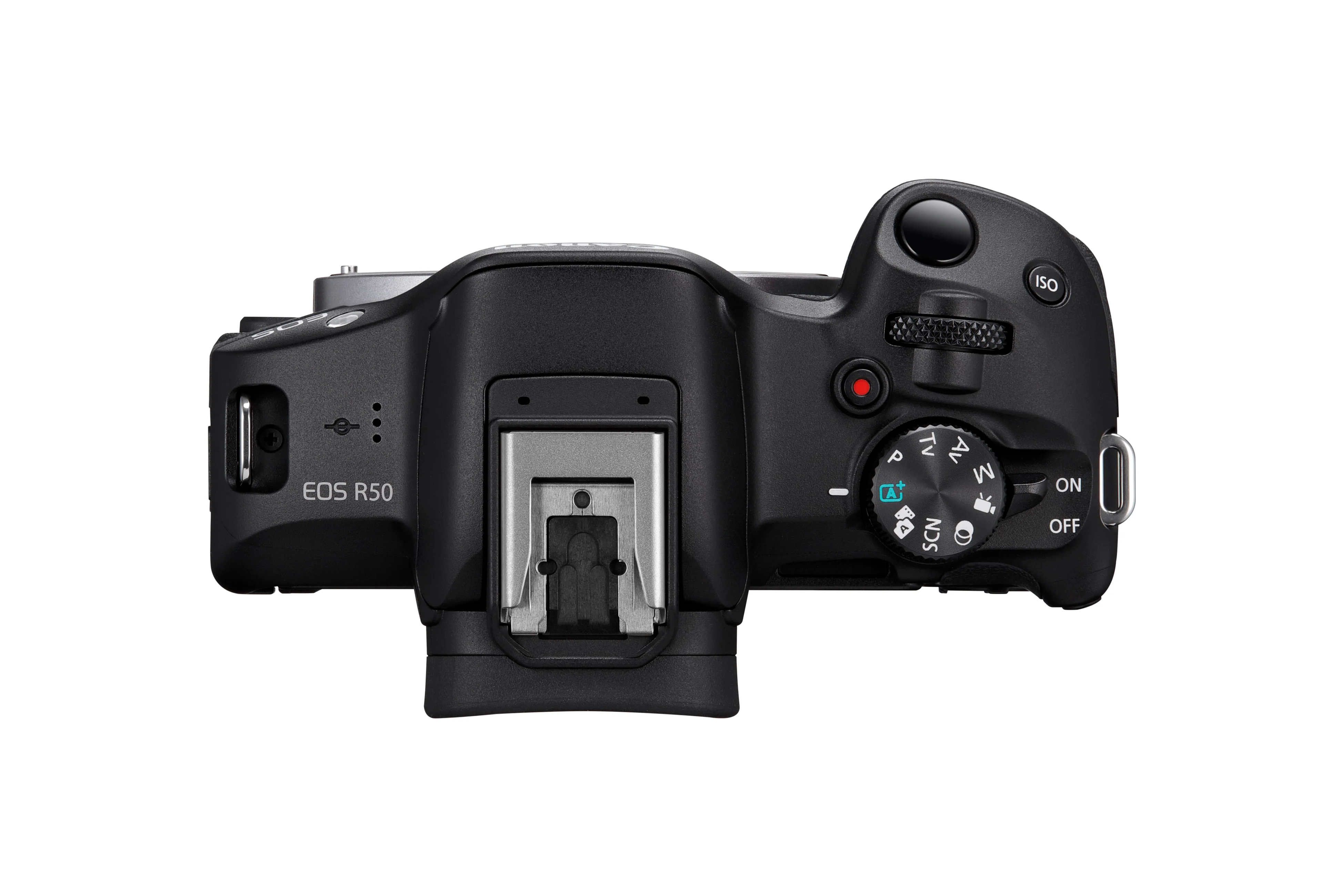 Canon EOS R50 (RF-s18-45mm f/4.5-6.3 IS stm) Black FOC Sandisk 64gb UHS I Sd card  & Daily Objects Spere bag