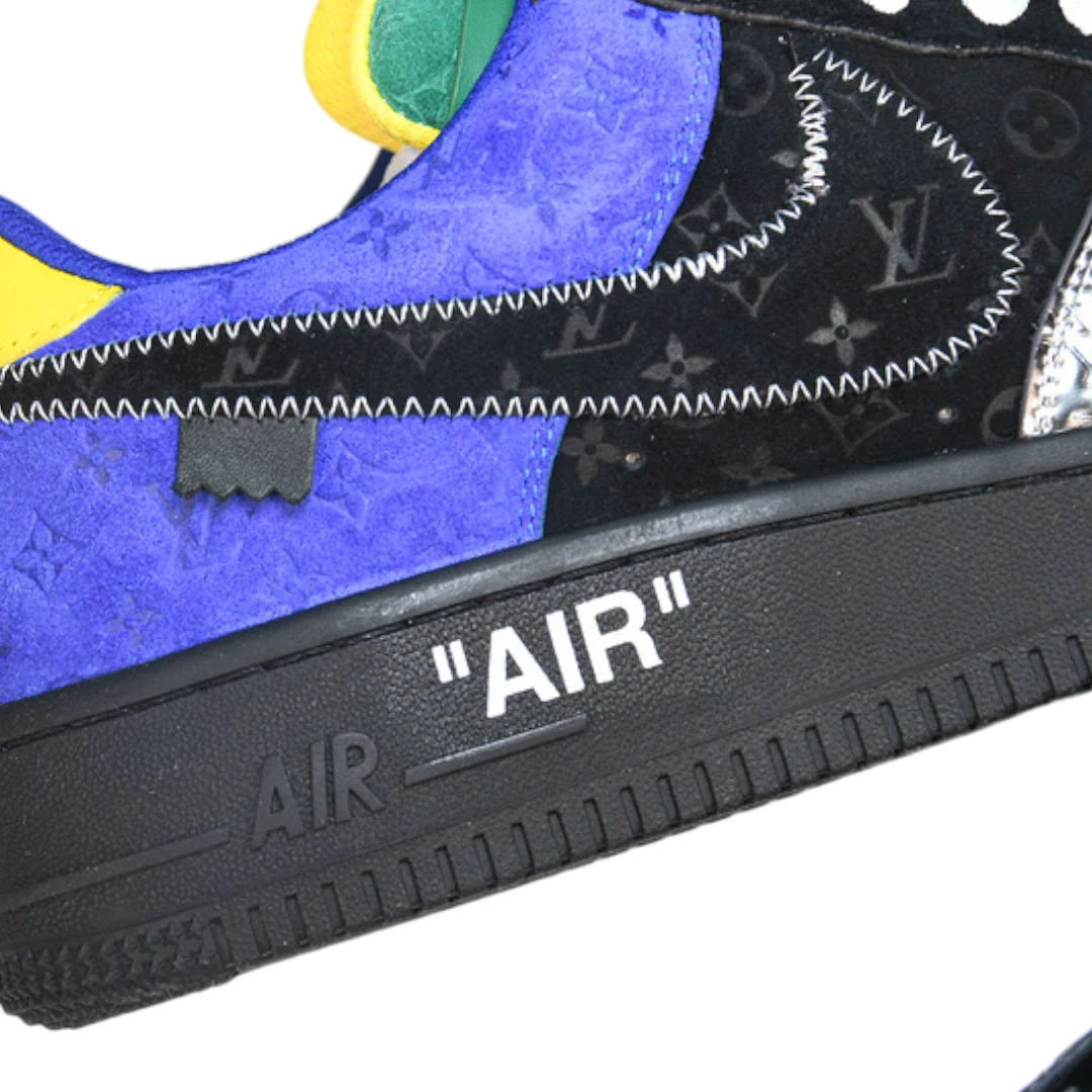 Louis Vuittоп x AF1 By Virgil Abloh 'Black Metallic Silver'