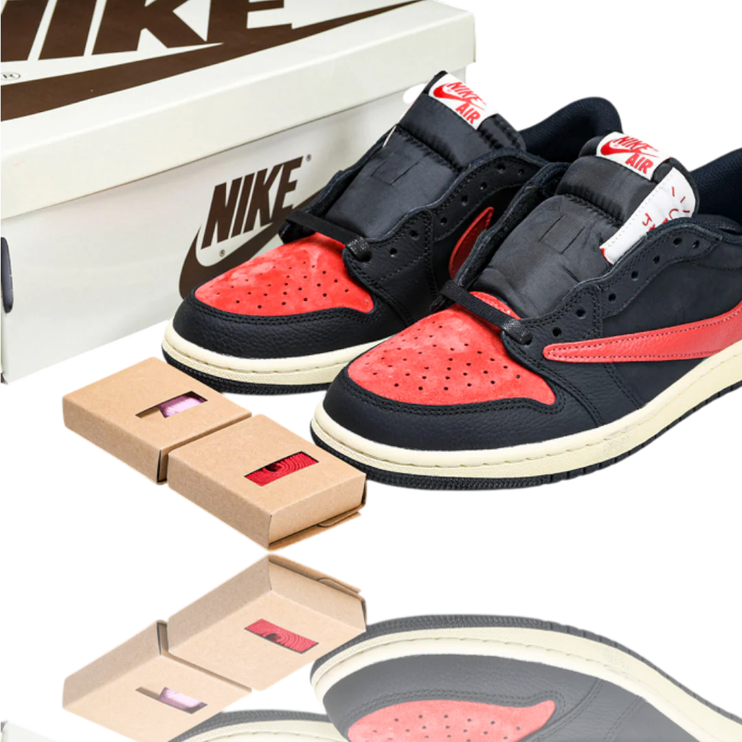 (Unreleased) Travis Scott x AJ1 Retro Low 'Black Red'