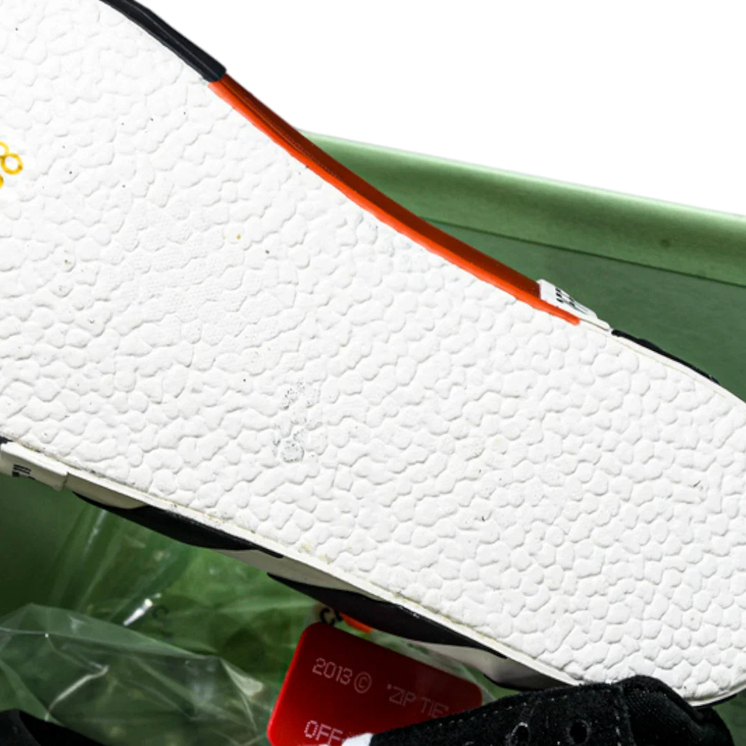 Off-White Vulc Low 'Black' ('C 2018) Old Stripes