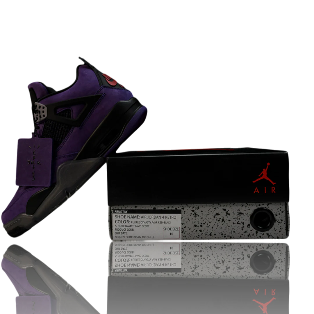 Travis Scott x AJ4 Retro Purple 'Friends and Family'