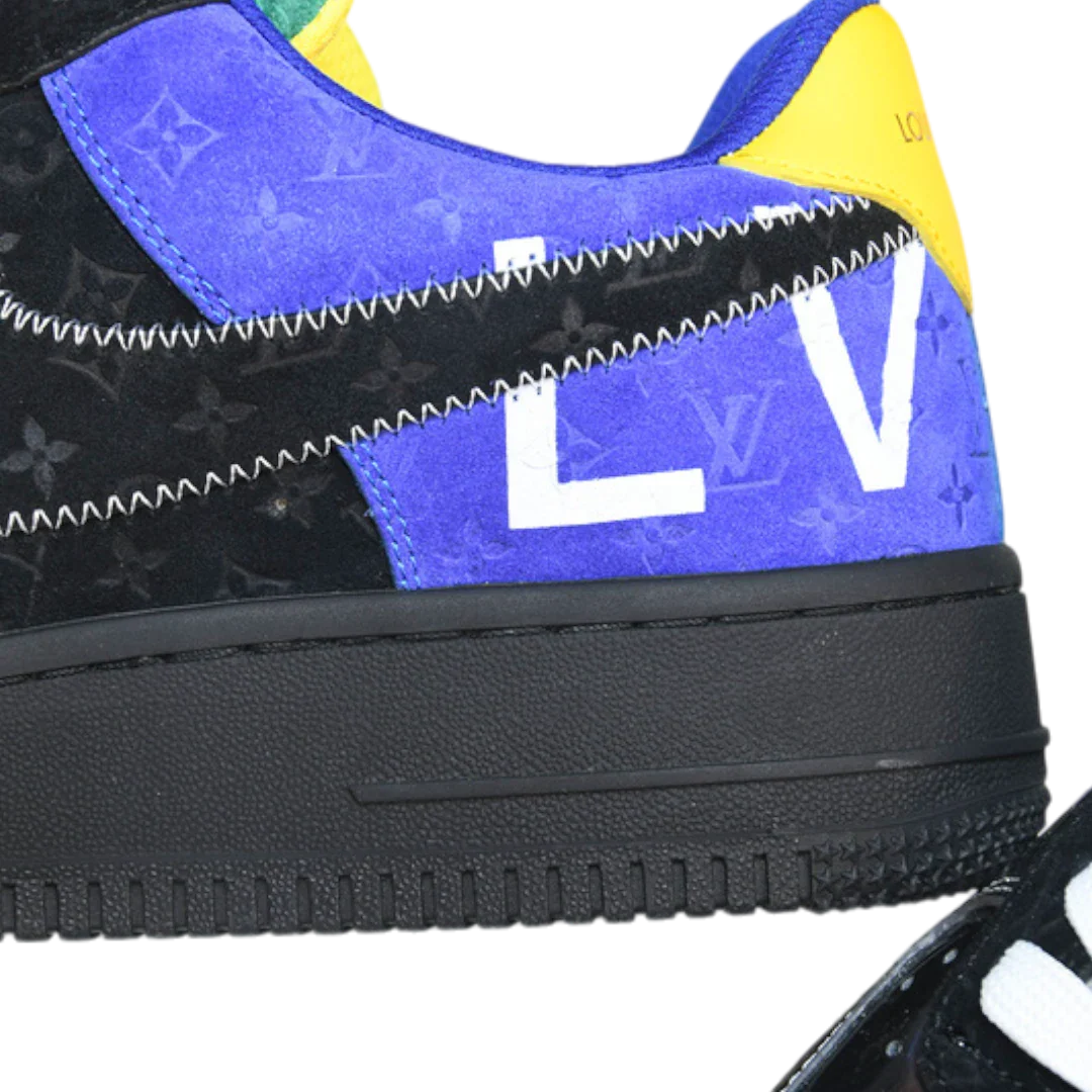 Louis Vuittоп x AF1 By Virgil Abloh 'Black Metallic Silver'