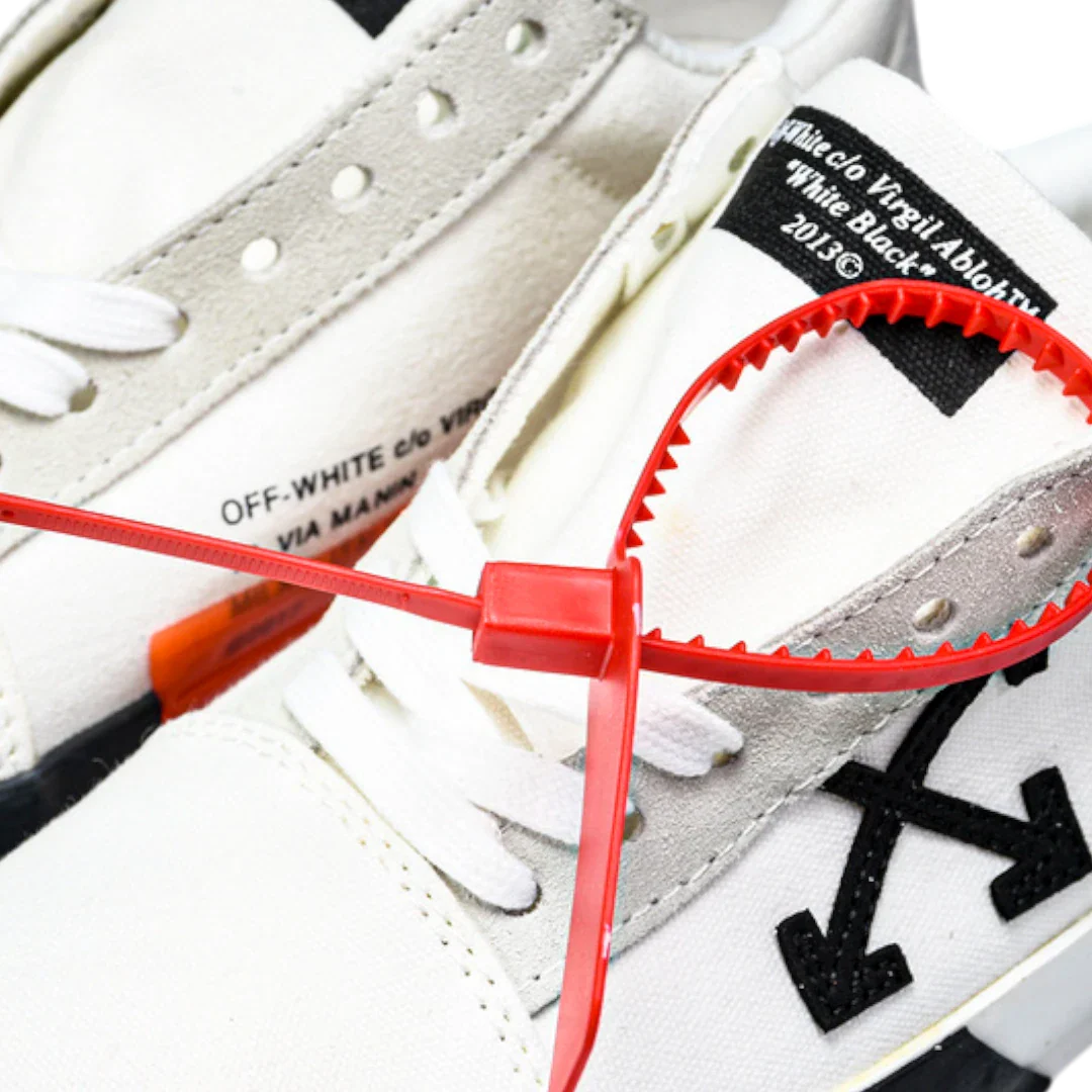 Off-White Vulc Low 'White' ('C 2018)  Old Stripes