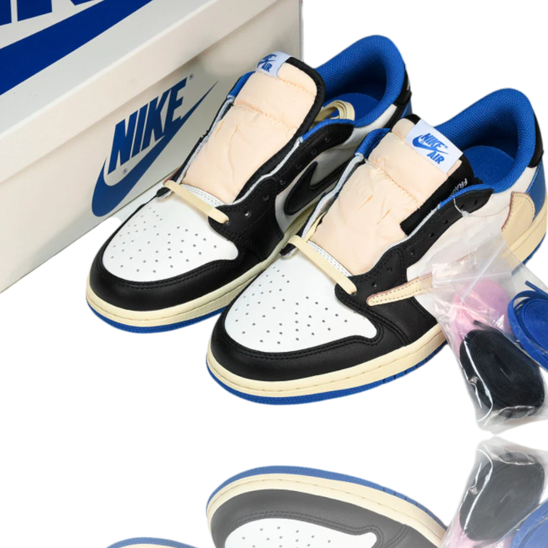 Travis Scott x AJ1 Low OG Fragment 'Military Blue'