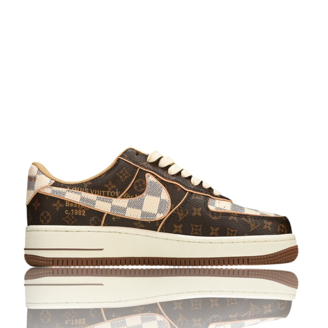 Louis Vuittоп x AF1 By Virgil Abloh 'Monogram Brown'