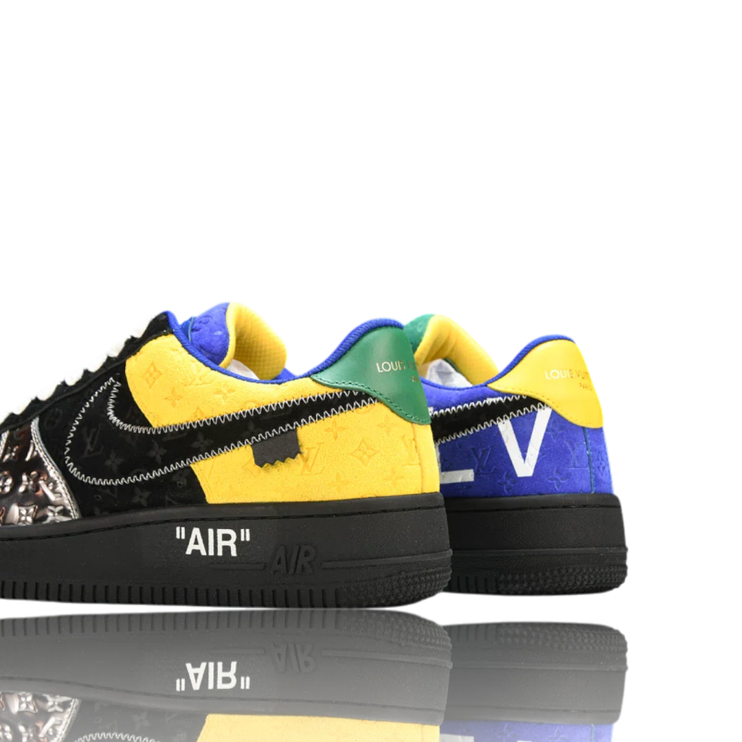 Louis Vuittоп x AF1 By Virgil Abloh 'Black Metallic Silver'