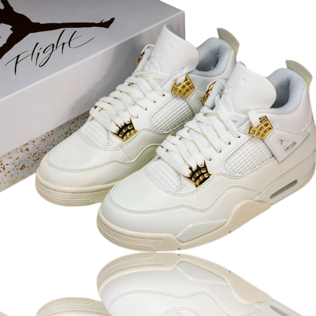 AJ4 Retro 'Metallic Gold'