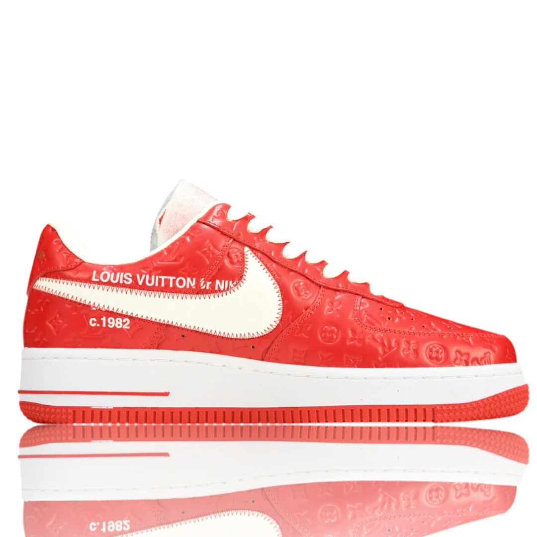 Louis Vuittоп x AF1 By Virgil Abloh 'White Red'