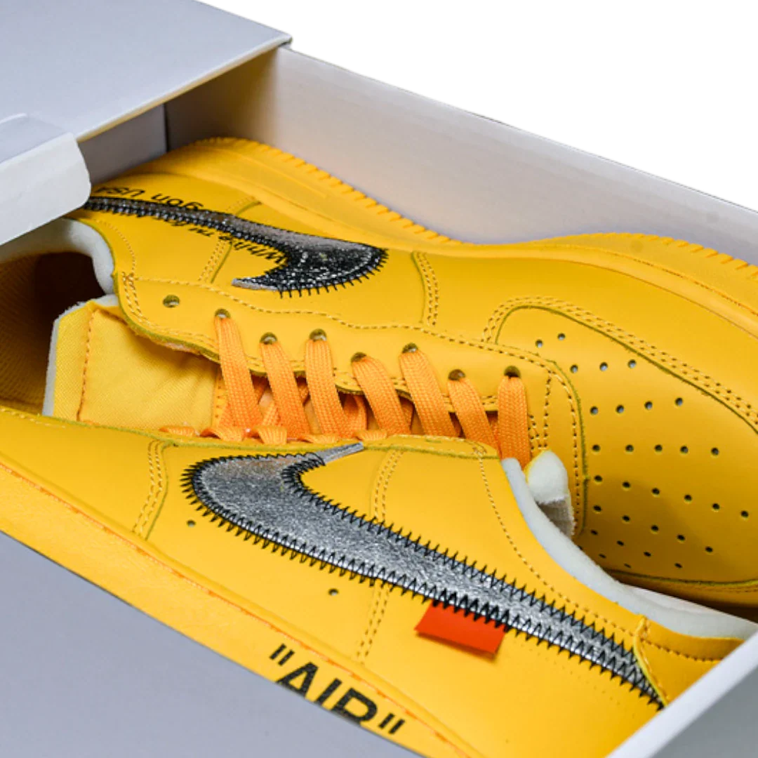 Off-White x AF1 'University Gold'