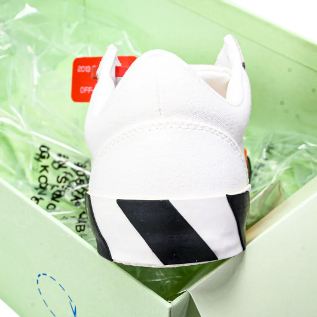 Off-White Vulc Low 'White' ('C 2018)  Old Stripes