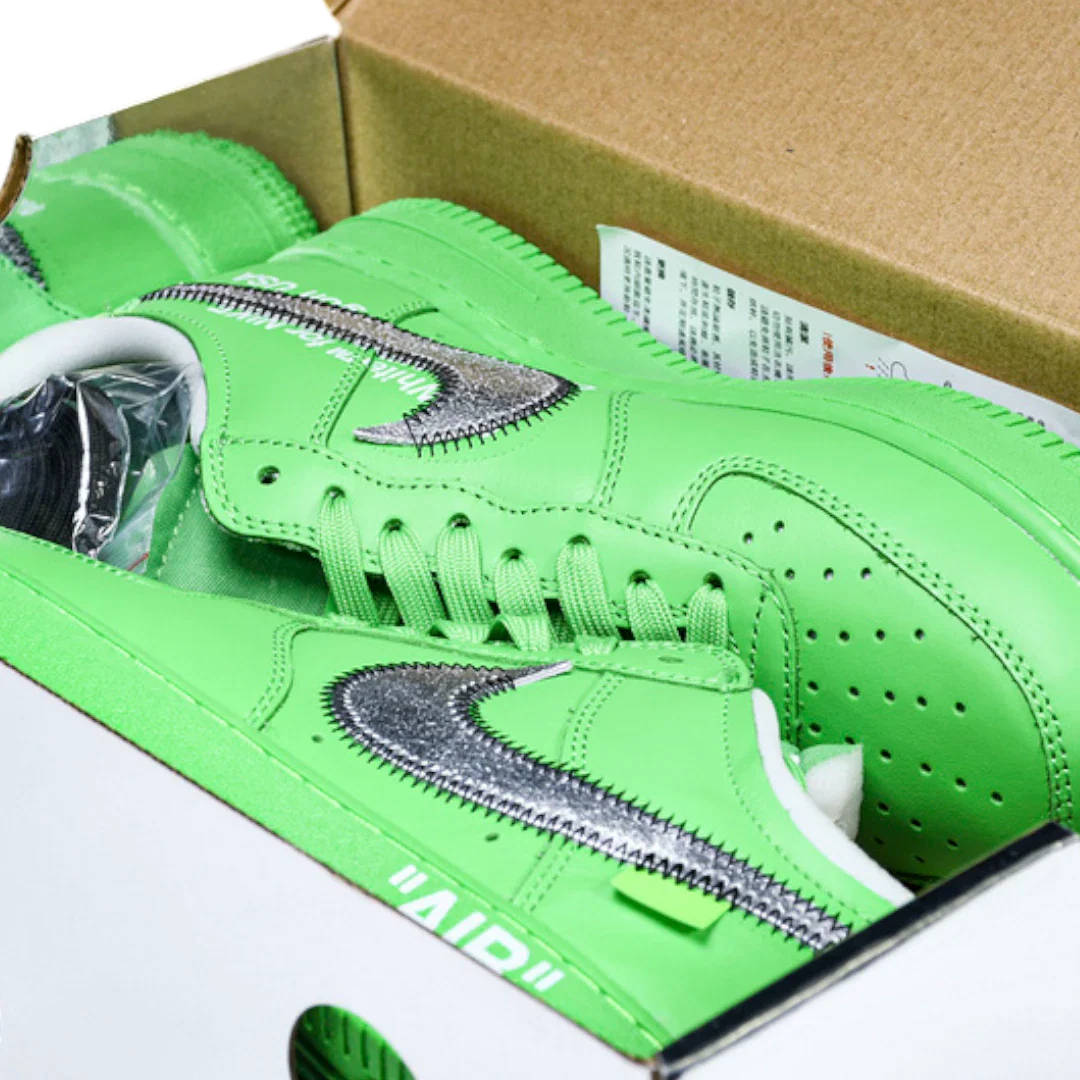 Off-White x AF1 'Light Green Spark'