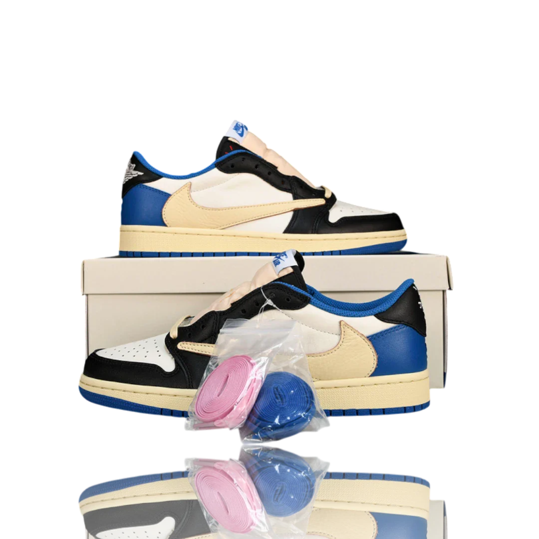 Travis Scott x AJ1 Low OG Fragment 'Military Blue'