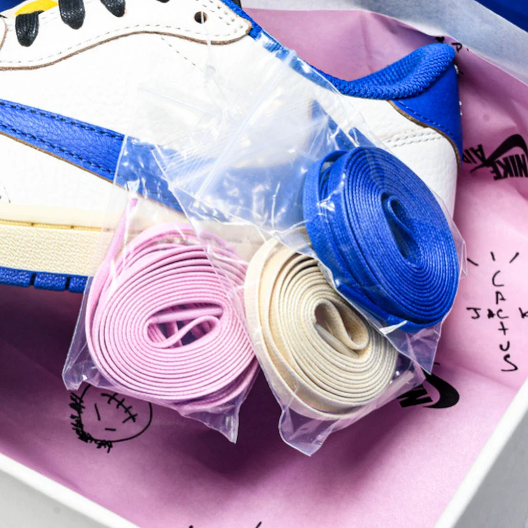 Travis Scott x Fragment AJ1 Low OG 'Sail Military Blue'