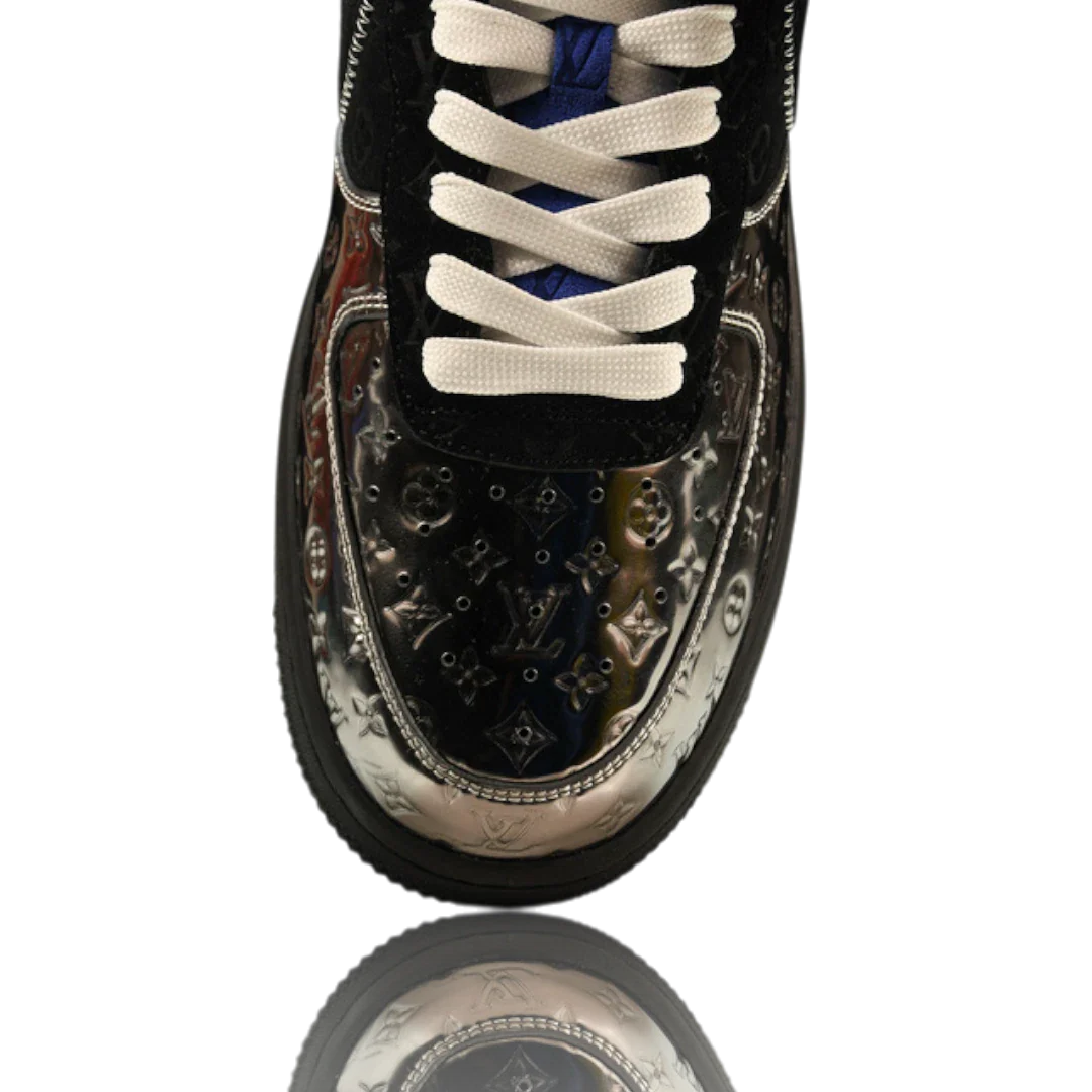 Louis Vuittоп x AF1 By Virgil Abloh 'Black Metallic Silver'