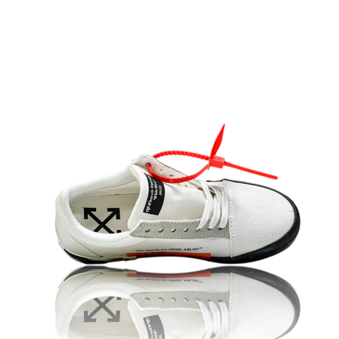 Off-White Vulc Low 'White' ('C 2018)  Old Stripes