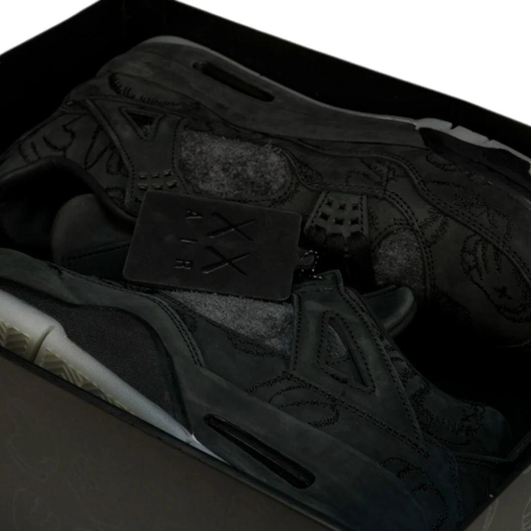 KAWS x AJ4 Retro 'Black'