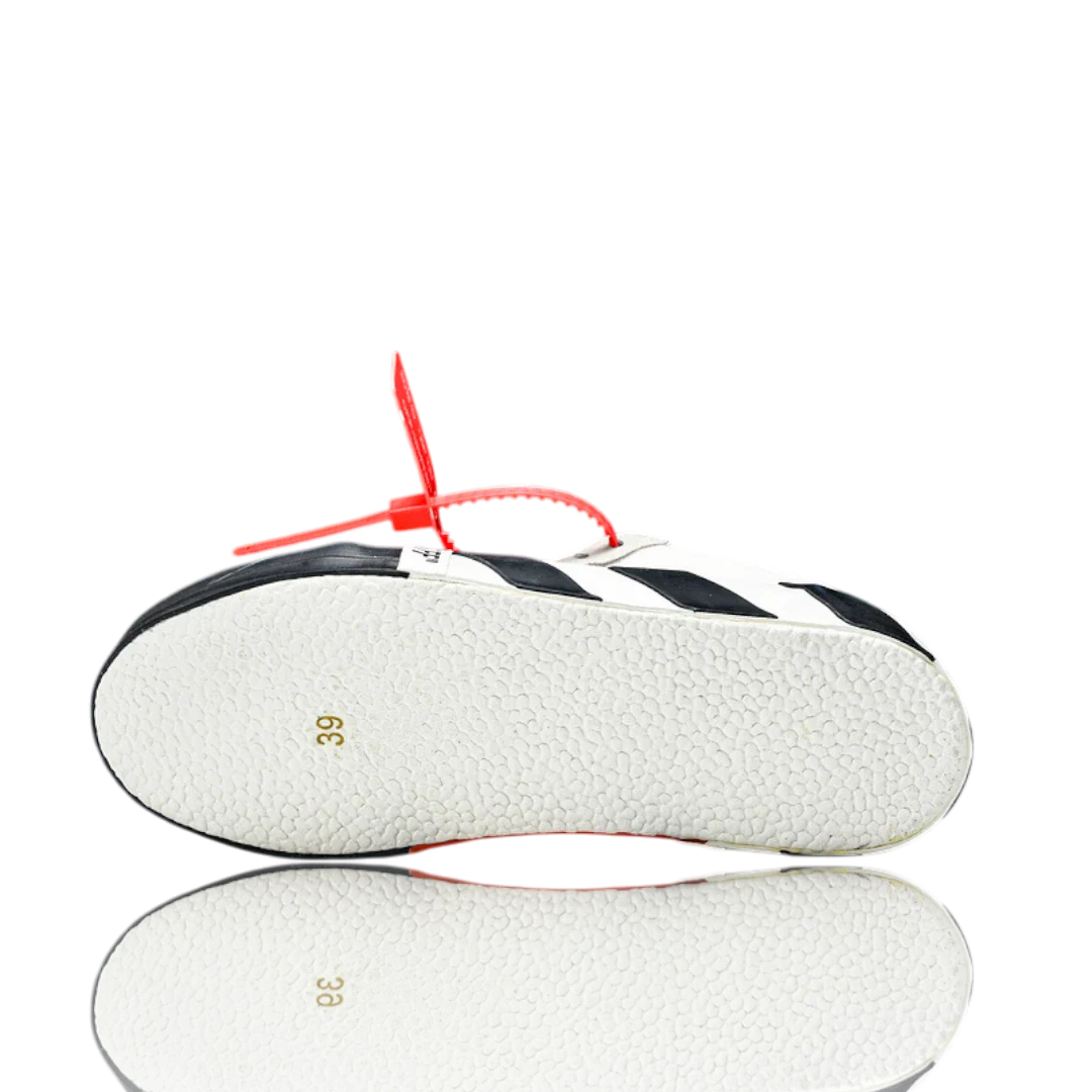 Off-White Vulc Low 'White' ('C 2018)  Old Stripes