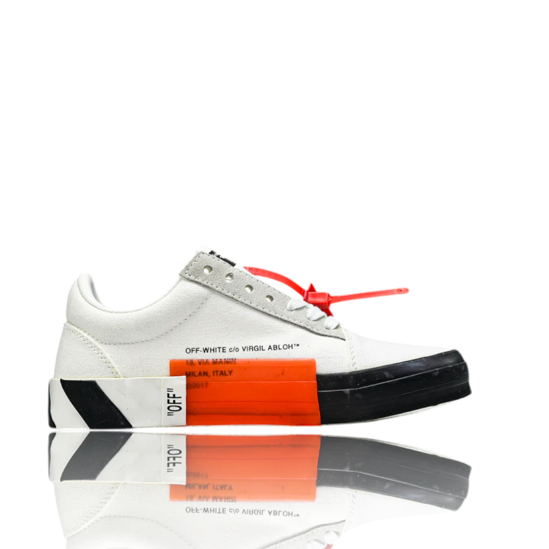 Off-White Vulc Low 'White' ('C 2018)  Old Stripes