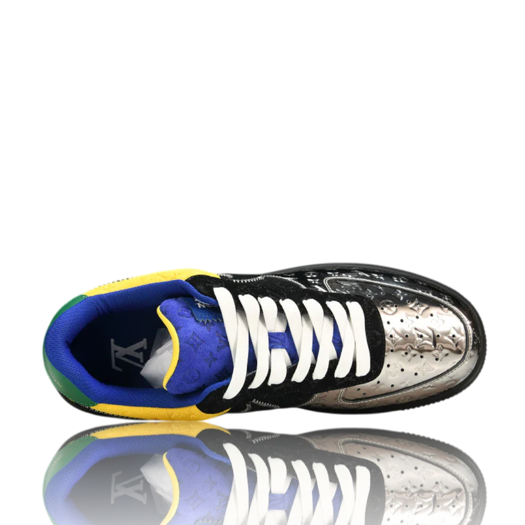 Louis Vuittоп x AF1 By Virgil Abloh 'Black Metallic Silver'