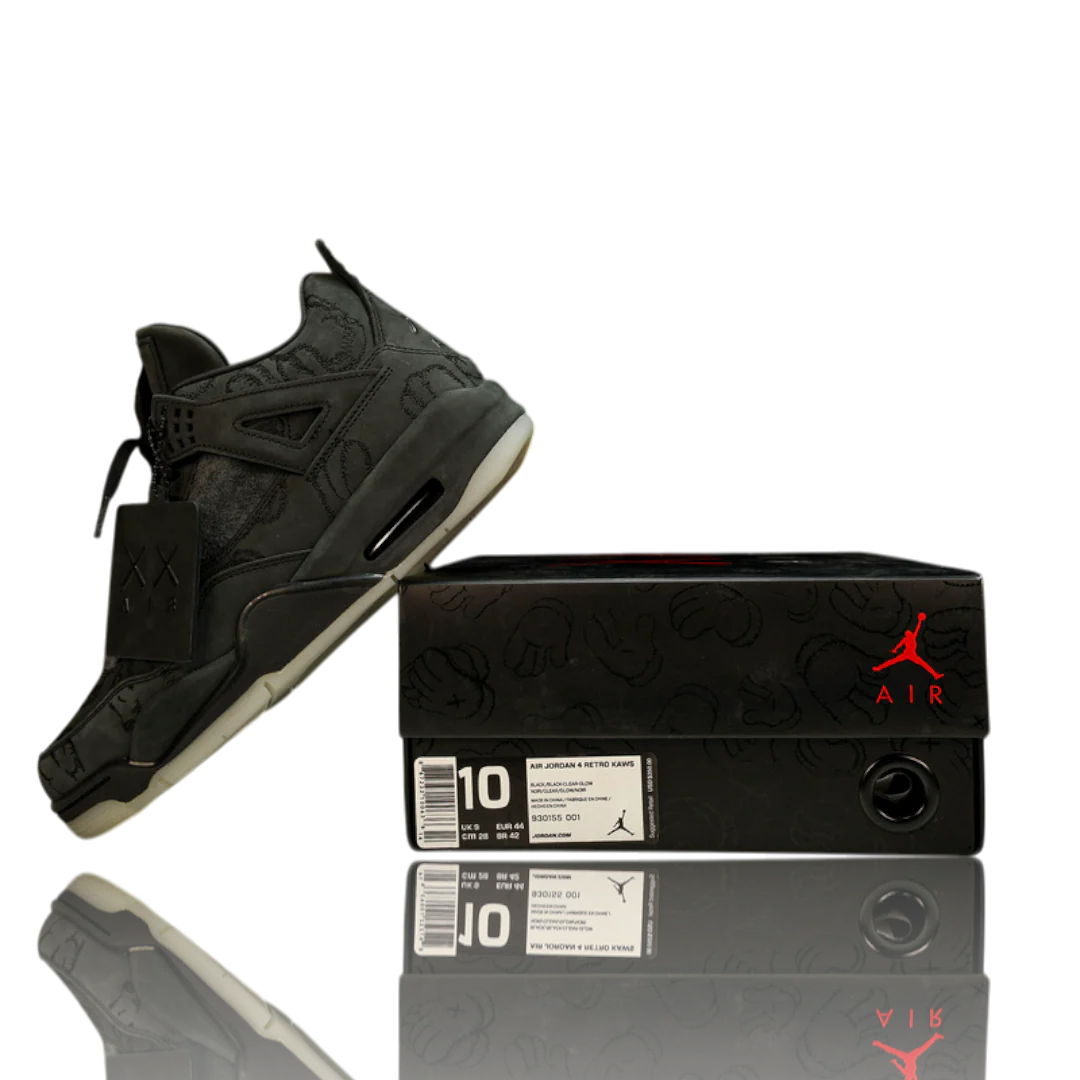 KAWS x AJ4 Retro 'Black'