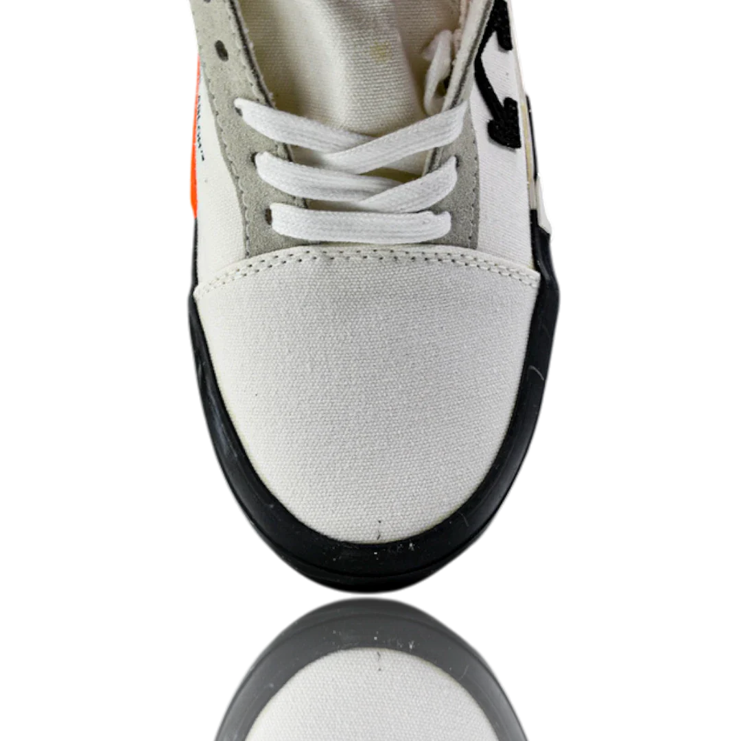 Off-White Vulc Low 'White' ('C 2018)  Old Stripes
