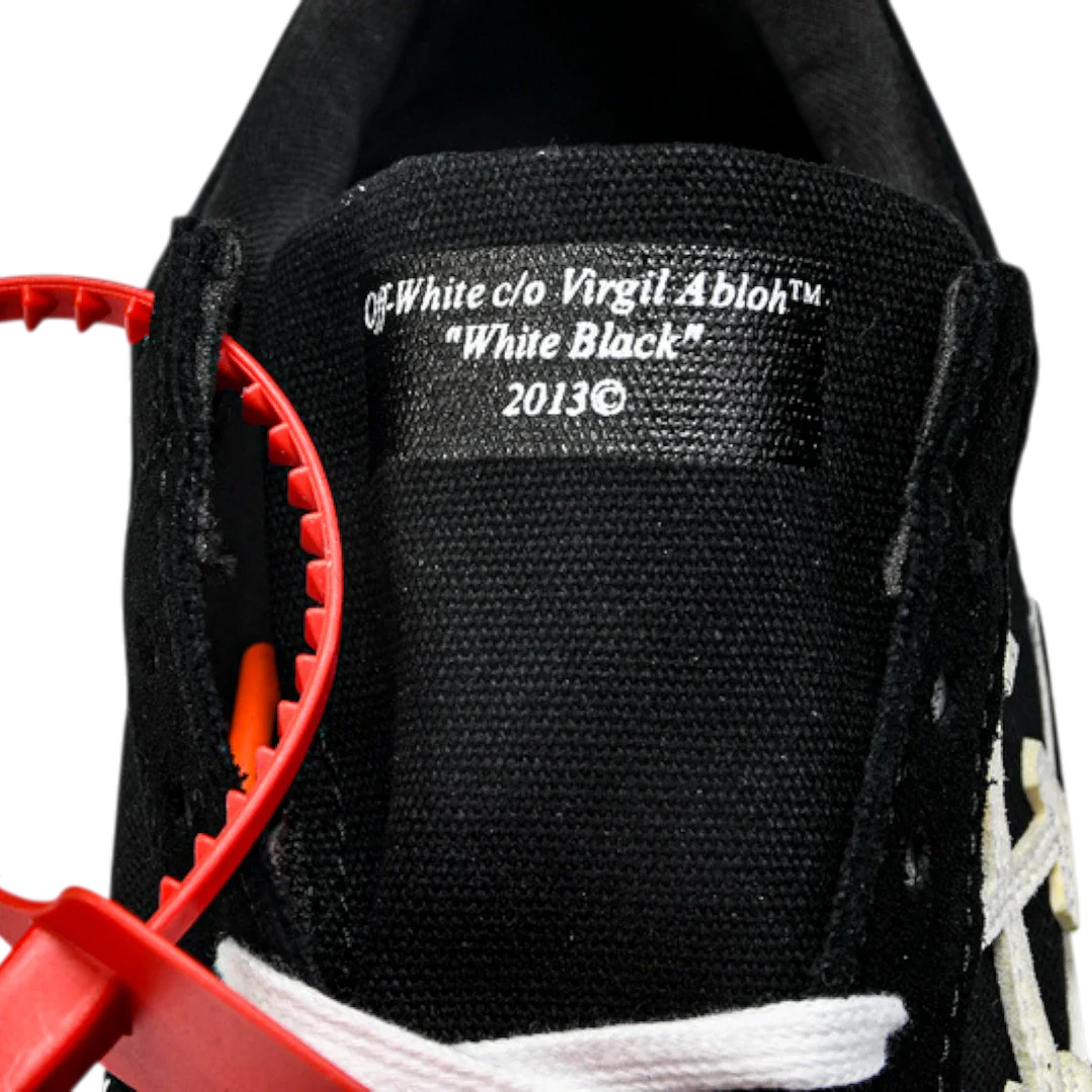 Off-White Vulc Low 'Black' ('C 2018) Old Stripes