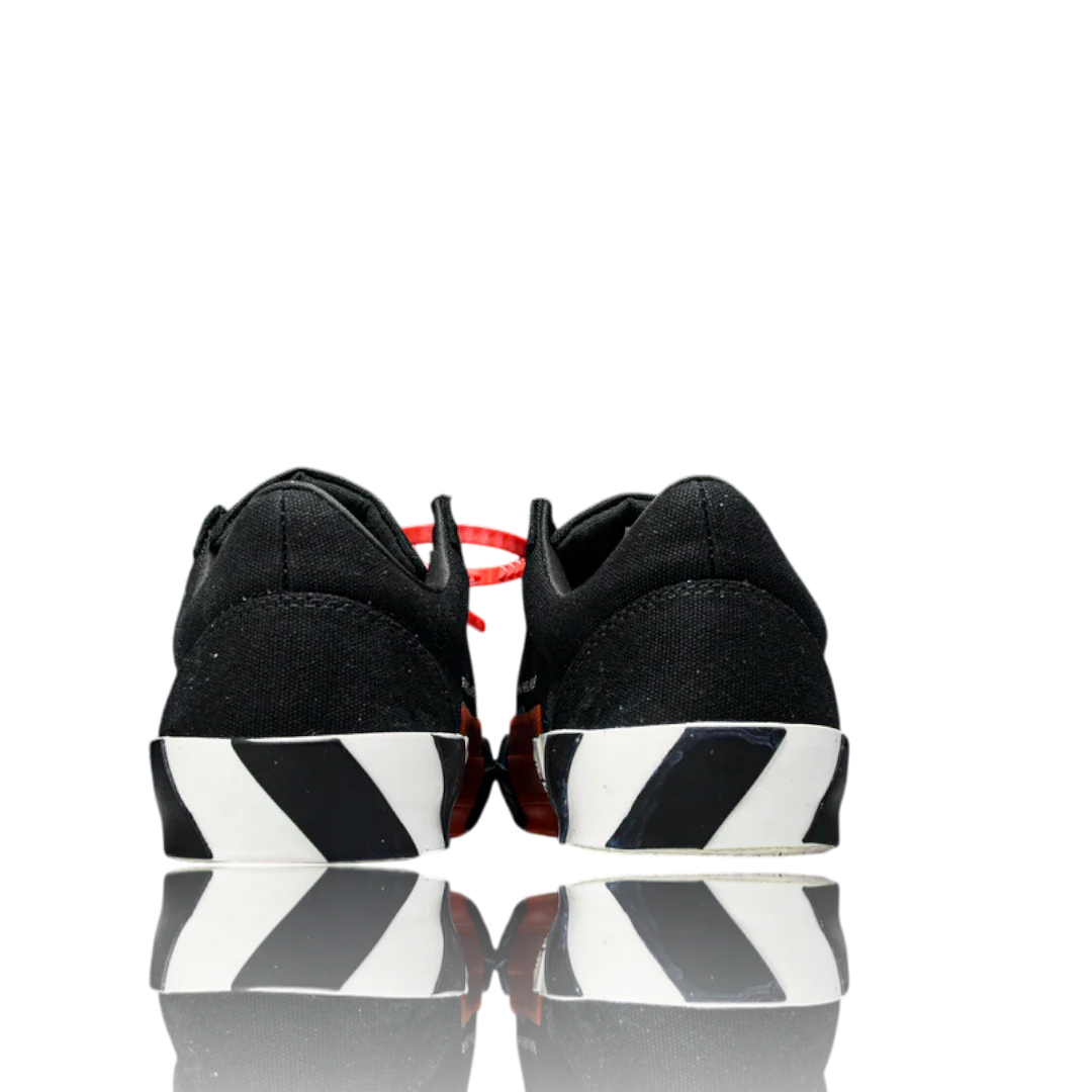 Off-White Vulc Low 'Black' ('C 2018) Old Stripes