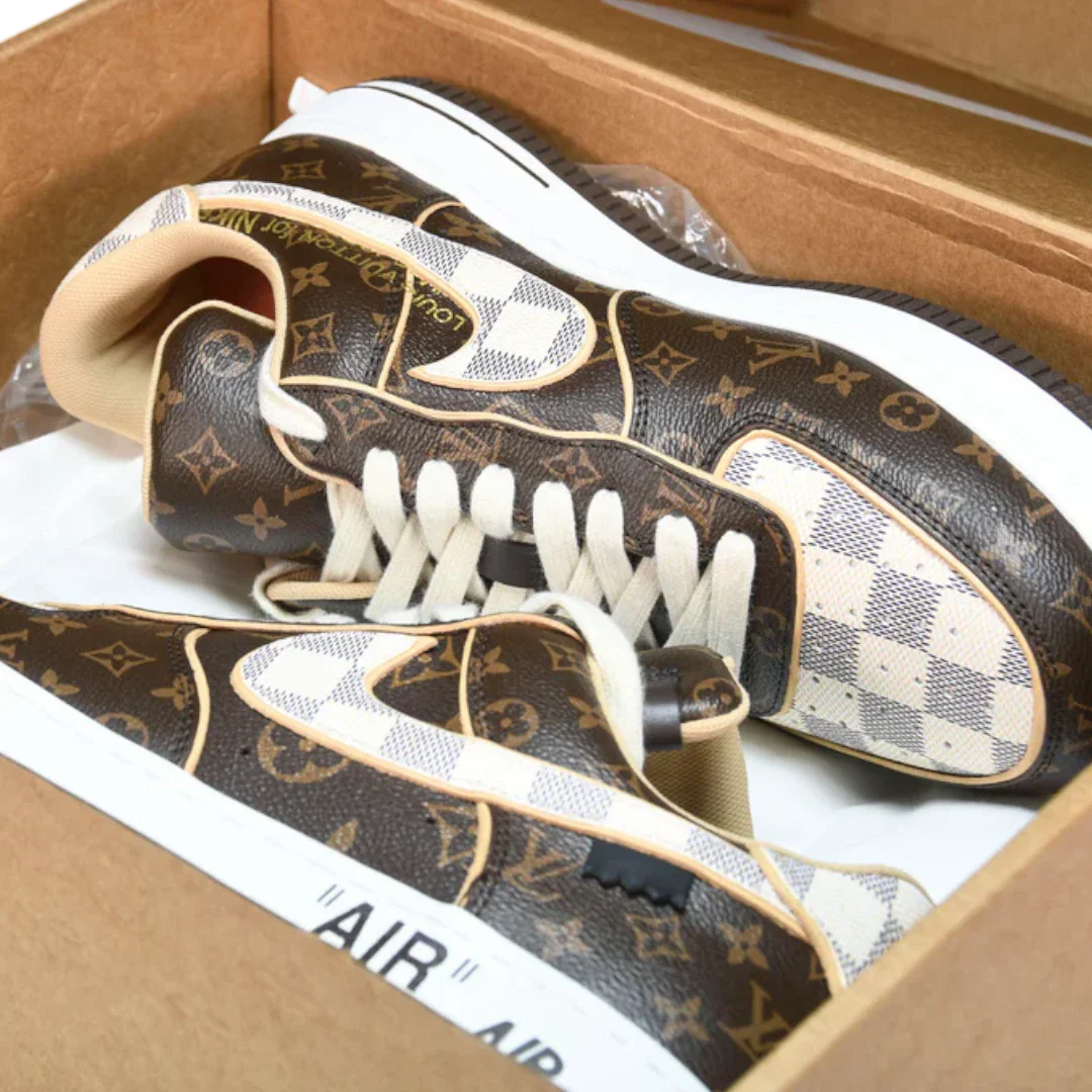 Louis Vuittоп x AF1 By Virgil Abloh 'Monogram Brown'