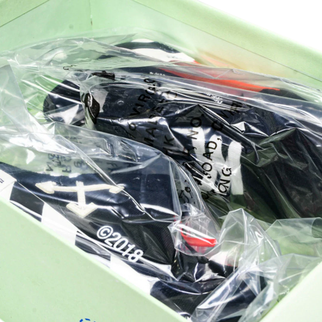 Off-White Vulc Low 'Black' ('C 2018) Old Stripes
