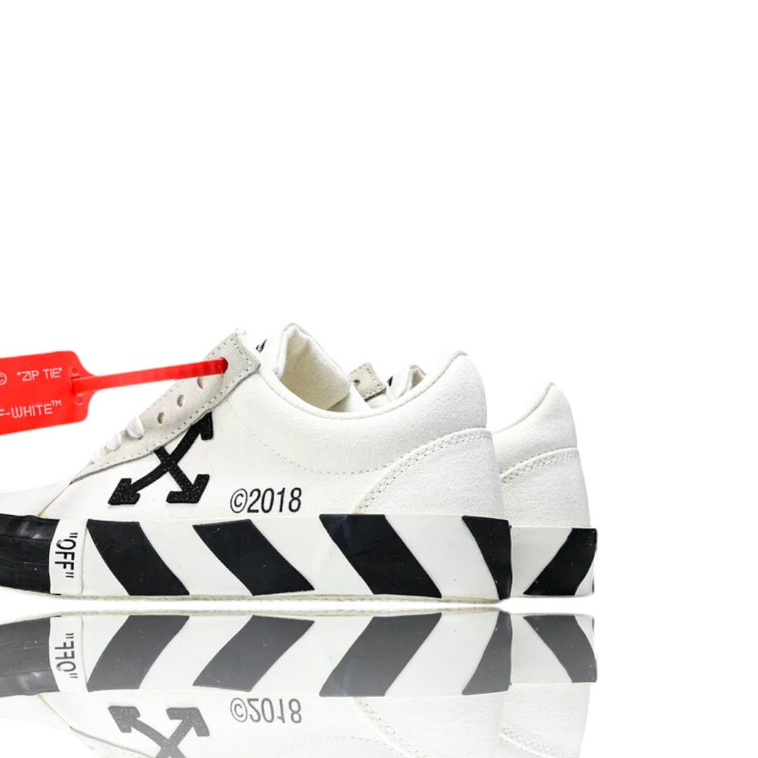 Off-White Vulc Low 'White' ('C 2018)  Old Stripes