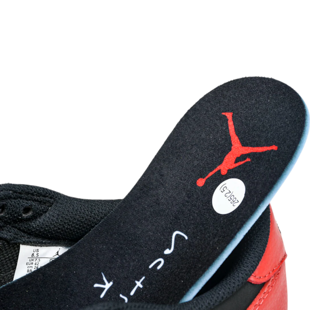 (Unreleased) Travis Scott x AJ1 Retro Low 'Black Red'