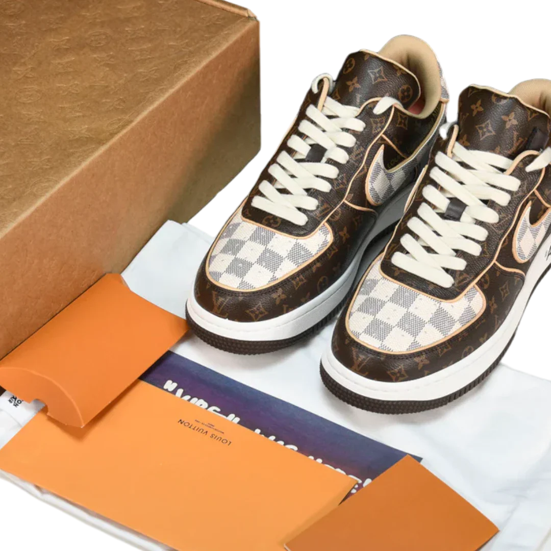 Louis Vuittоп x AF1 By Virgil Abloh 'Monogram Brown'