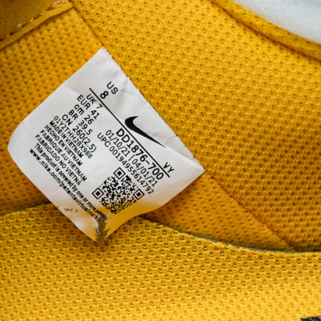 Off-White x AF1 'University Gold'