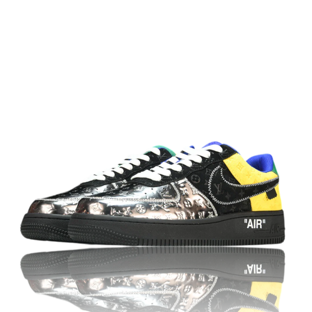 Louis Vuittоп x AF1 By Virgil Abloh 'Black Metallic Silver'
