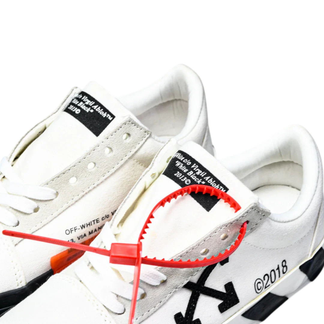 Off-White Vulc Low 'White' ('C 2018)  Old Stripes