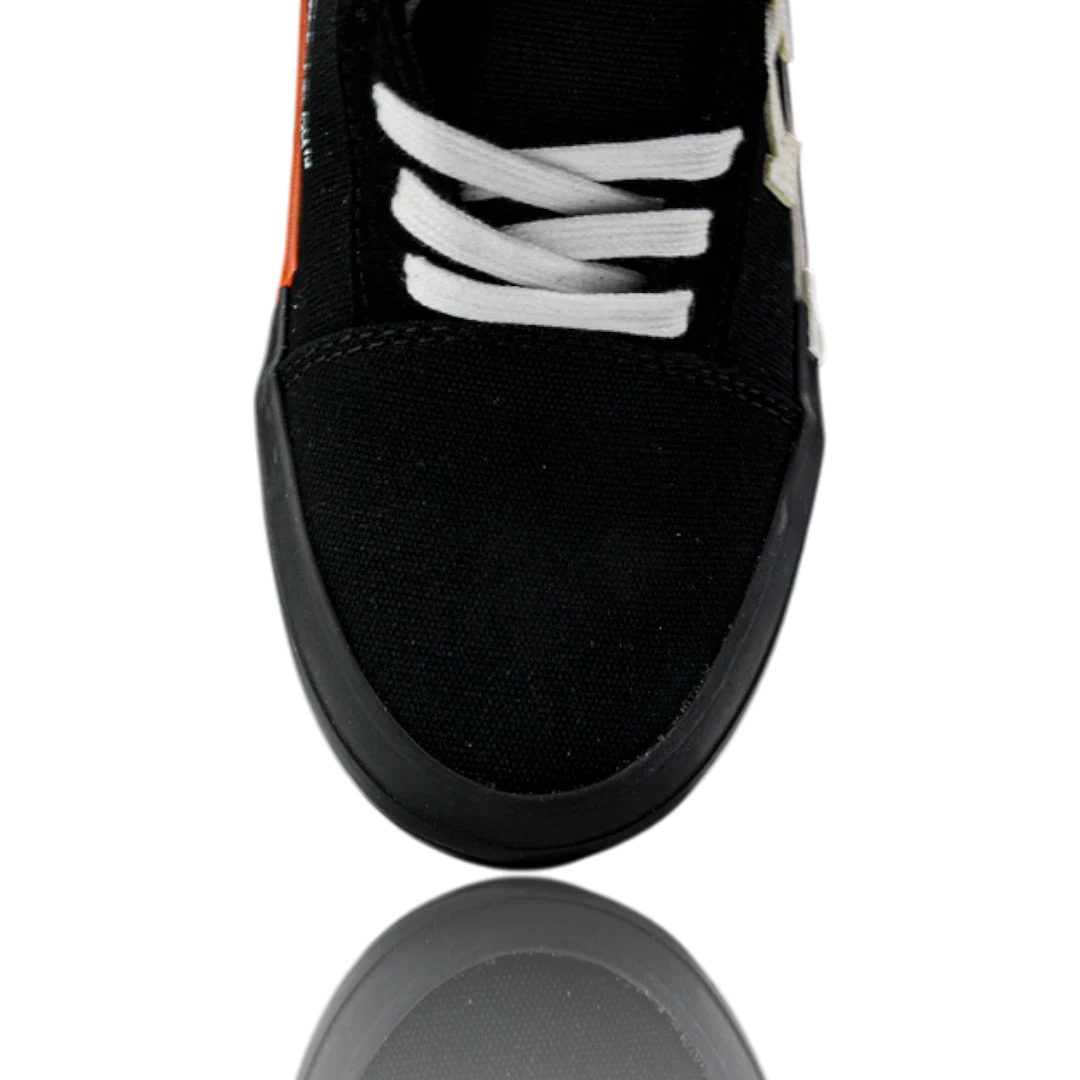 Off-White Vulc Low 'Black' ('C 2018) Old Stripes