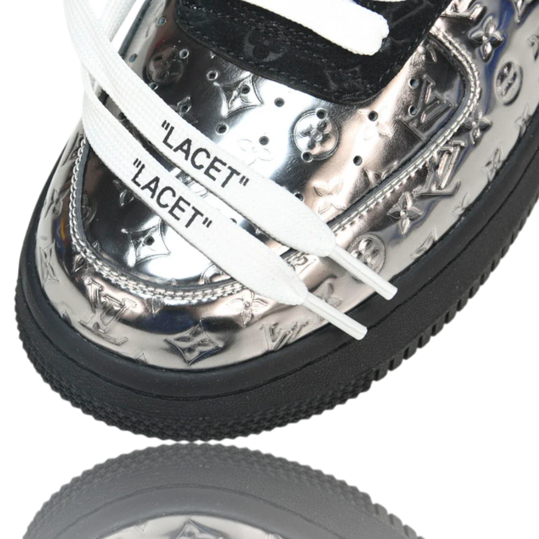 Louis Vuittоп x AF1 By Virgil Abloh 'Black Metallic Silver'
