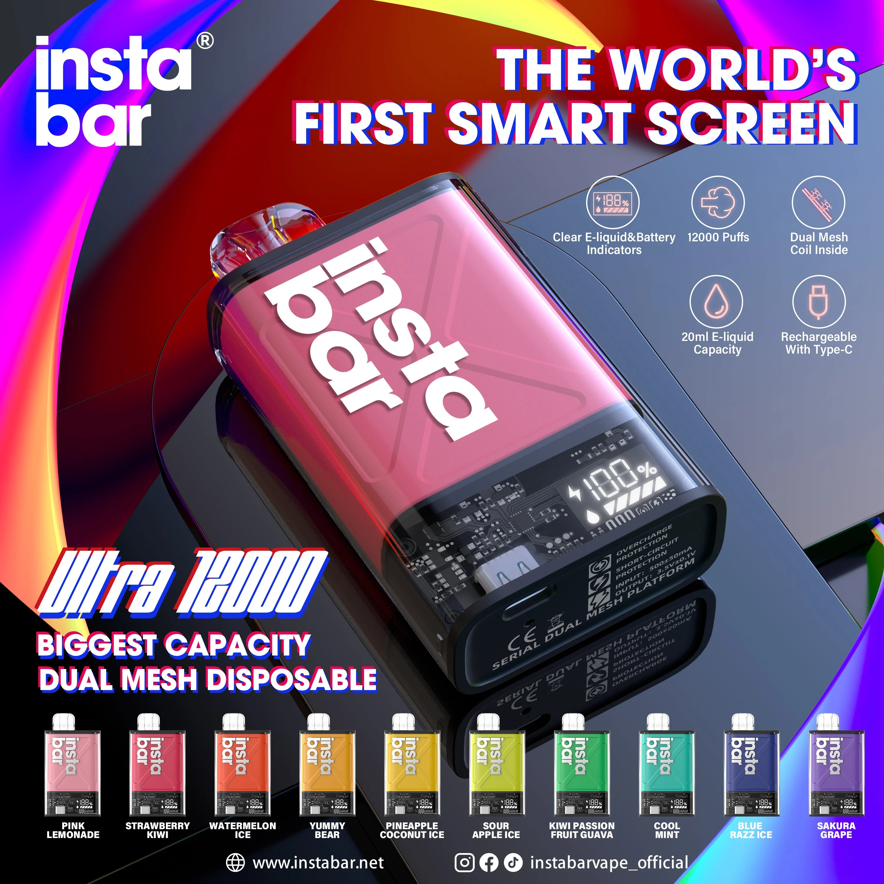 Instabar Ultra 12000 Puffs