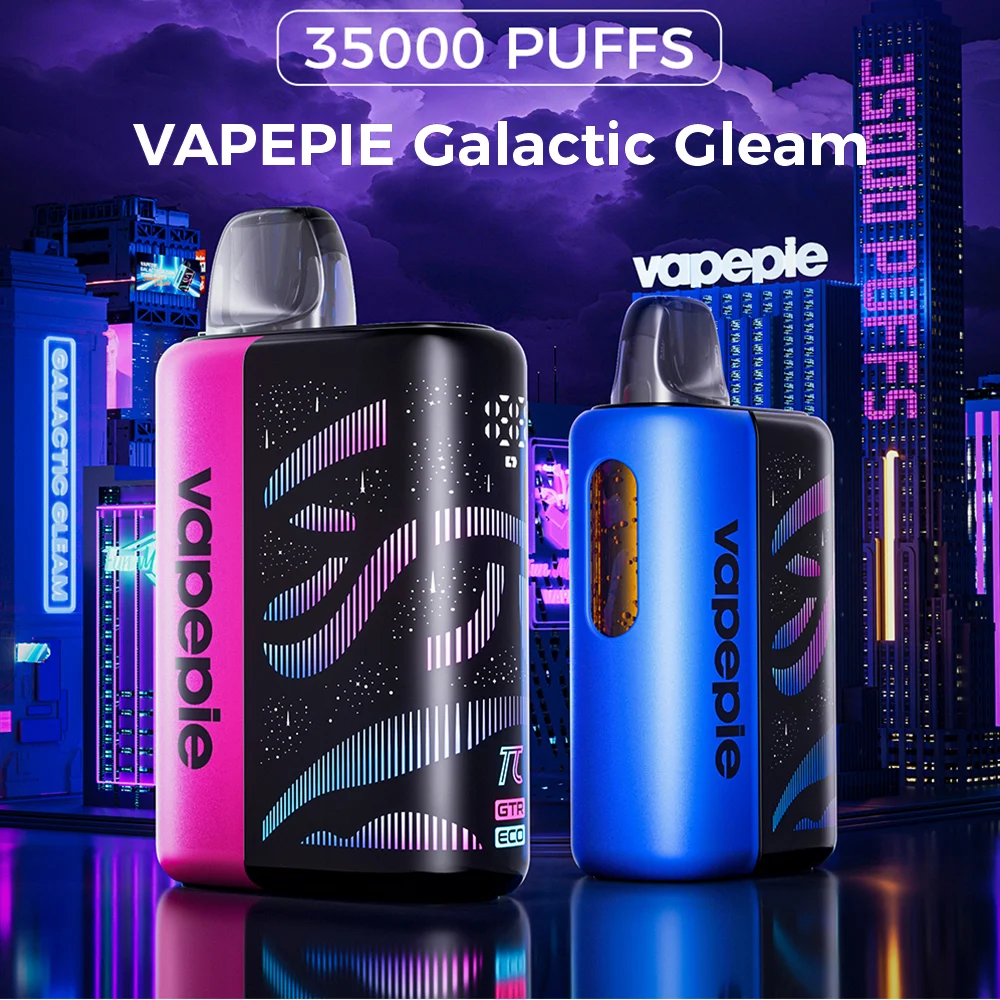 VAPEPIE Galactic Gleam 35000 Puffs– Curved screen and mas