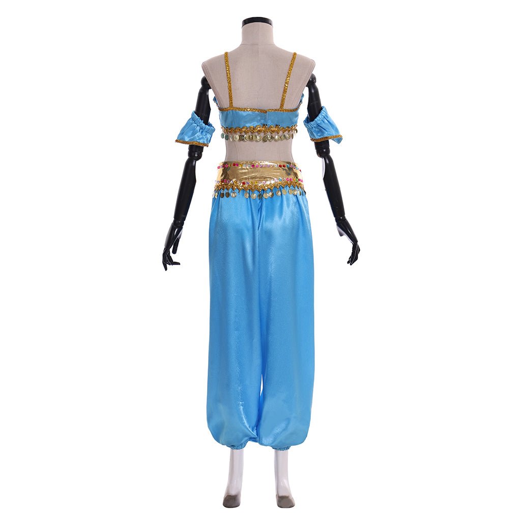Fantasia de Princesa Jasmine com Capa | Traje Disney Aladdin para Halloween e Festas Temáticas - Estrela Cosplay