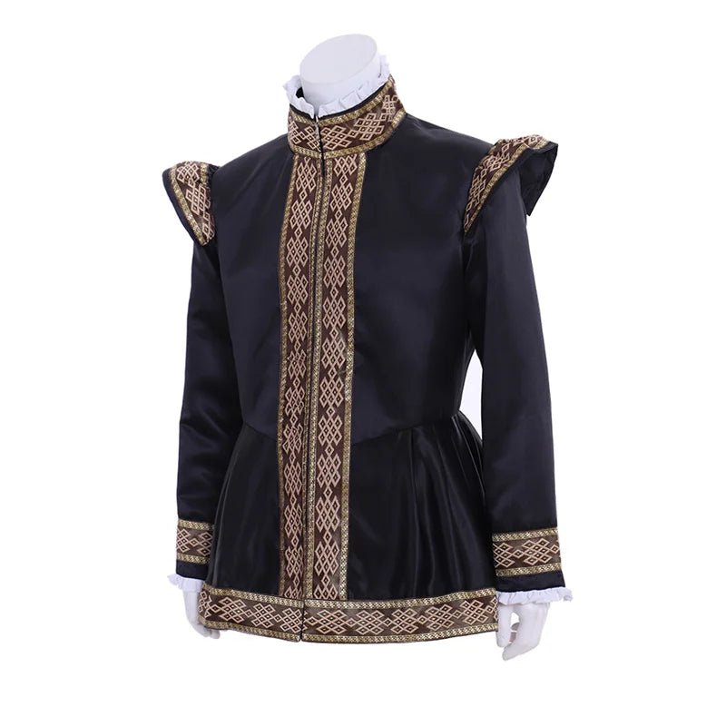 Casaco Militar Medieval Tudor Vitoriano Uniforme Real Colonial para Homens Adultos - Estrela Cosplay