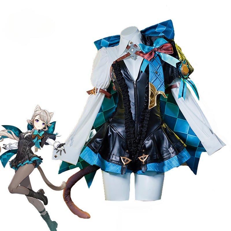 Fantasia Cosplay Lynette Genshin Impact - Uniforme de Mágico para Mulheres - Estrela Cosplay