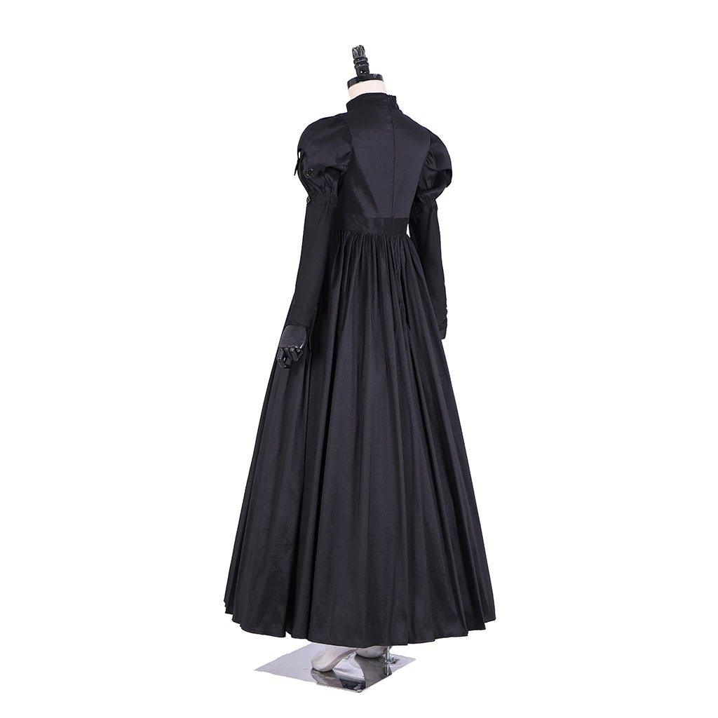 Vestido de Cosplay Eliza de Hamilton | Vestido de Baile Preto em Seda para Mulheres Adultas | Personalizado para Halloween - Estrela Cosplay