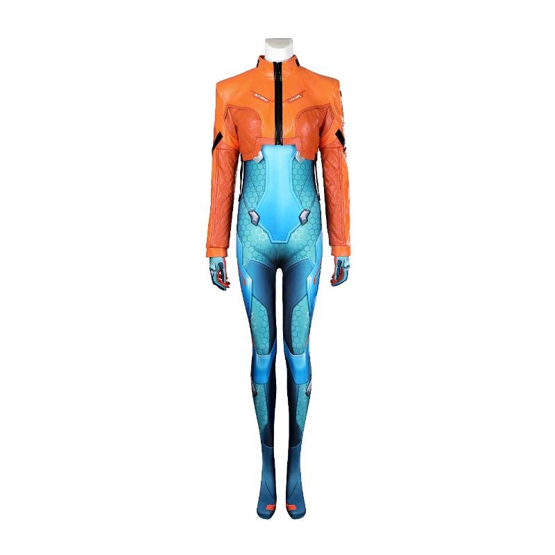 Fantasia de Cosplay Overwatch 2 Juno Mulher Azul para Halloween e Carnaval - Estrela Cosplay