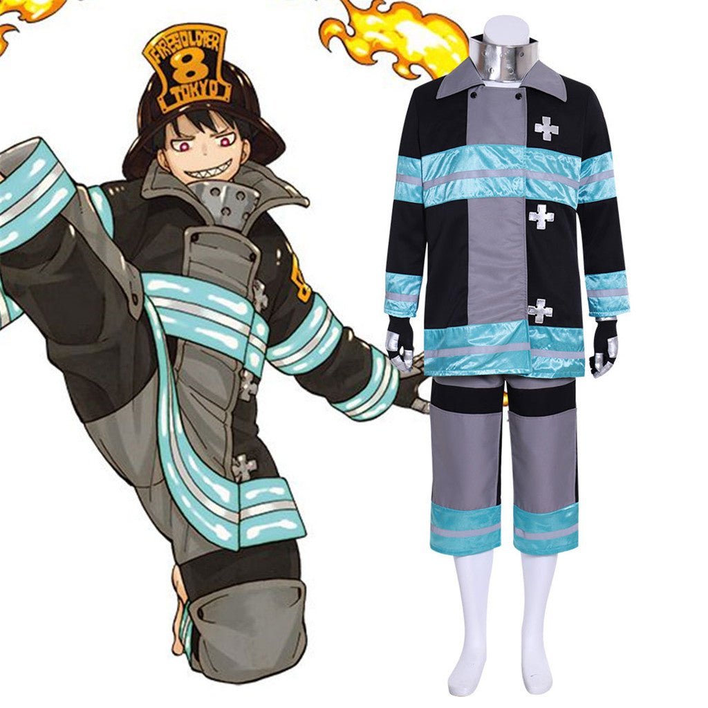 Uniforme de Trabalho Enen no Shouboutai para Fãs de Anime - Estrela Cosplay