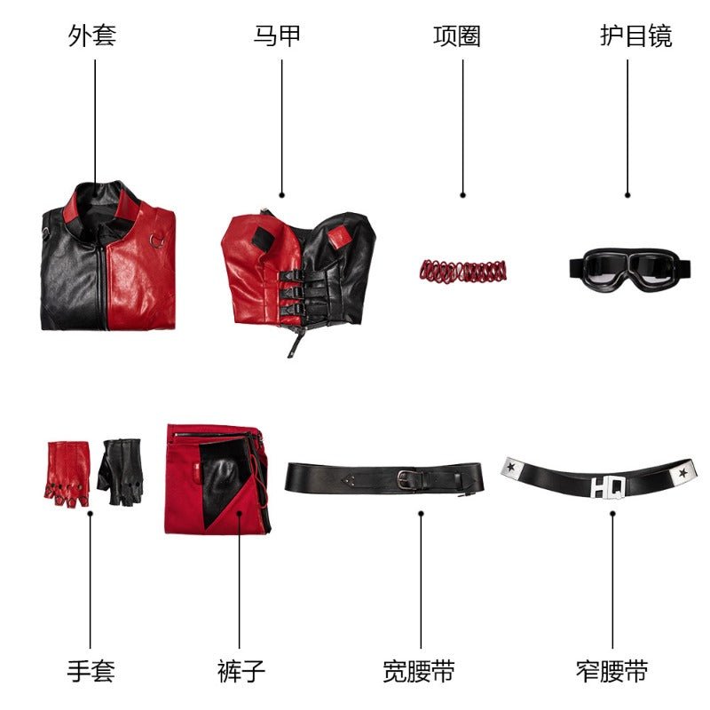 Fantasia de Harley Quinn The Suicide Squad 2 - Outfit Completo com Sapatos - Estrela Cosplay