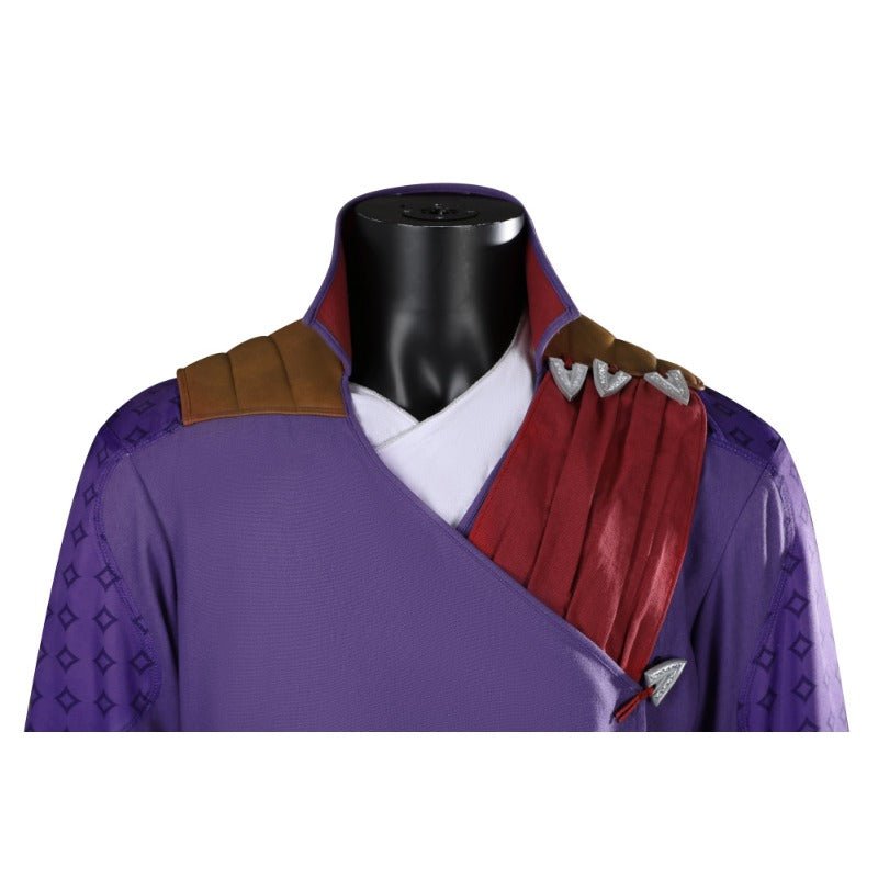 Fantasia de Gale Dekarios - Baldur's Gate Conjunto Completo Uniforme Roxo para Halloween - Estrela Cosplay
