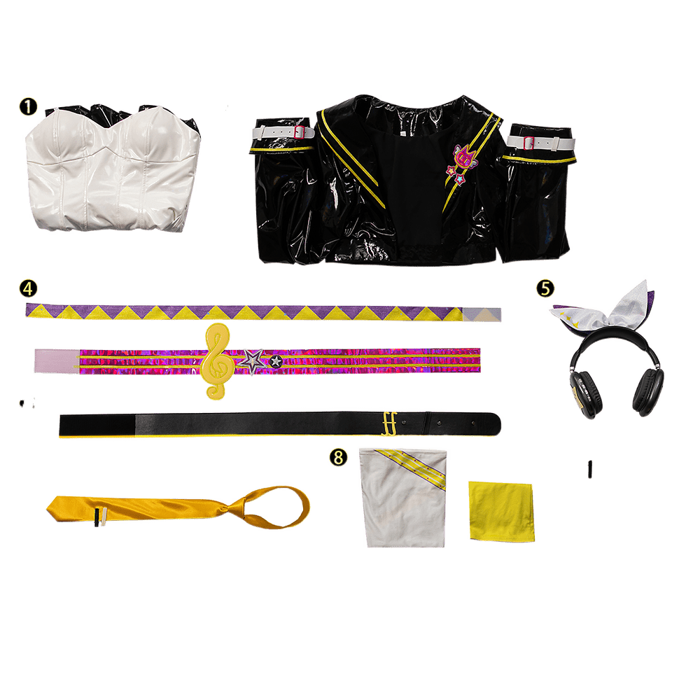 Fantasia de Cosplay de Len e Rin do Muse Dash | Conjunto Completo para Halloween e Eventos - Estrela Cosplay